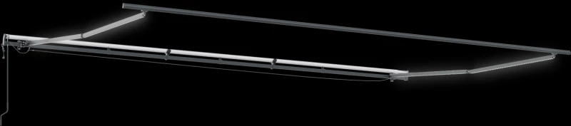 vidaXL Ανασυρόμενη τέντα με LED πολύχρωμες ρίγες 600x300 εκ.