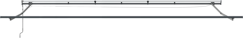vidaXL Ανασυρόμενη τέντα με LED πολύχρωμες ρίγες 600x300 εκ.