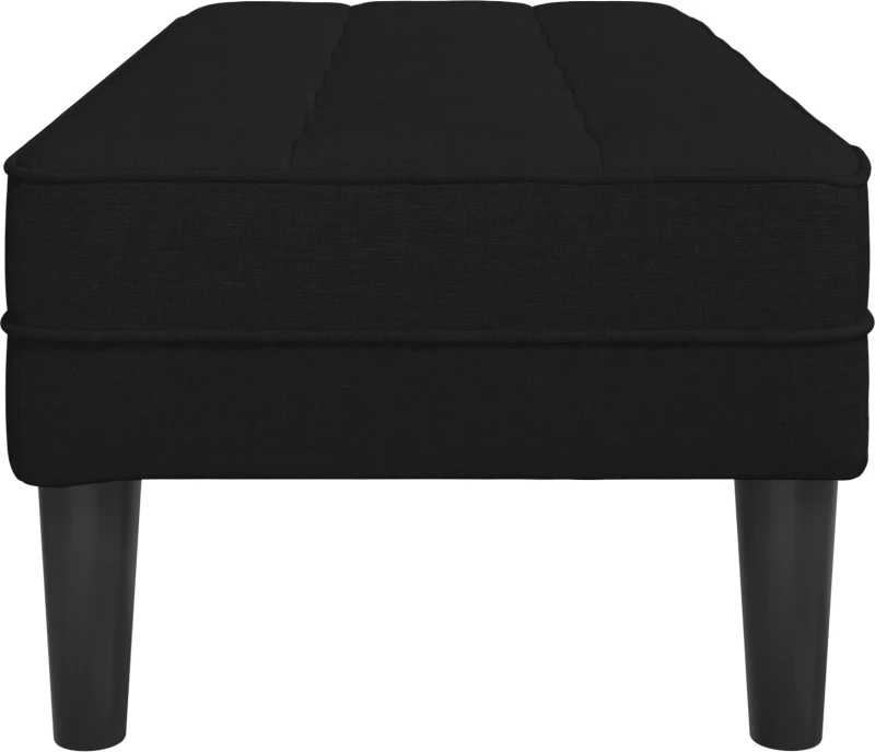 vidaXL Παγκάκι Μαύρο 113x57x39 εκ Υφάσματος