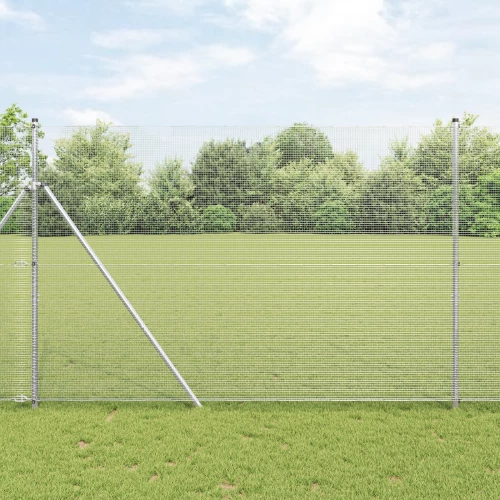 vidaXL Γαλβανισμένος Συρμάτινος Φράκτης 1.6x10 μ Γαλβανισμένος Χάλυβας