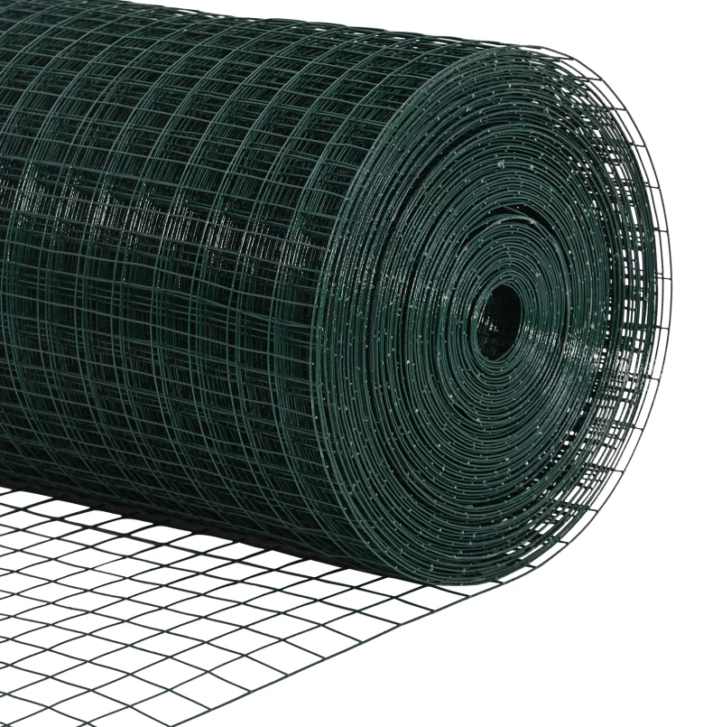 vidaXL Συγκολλητό Συρματόπλεγμα Πράσινο 0.6x100 εκ. Σίδερο