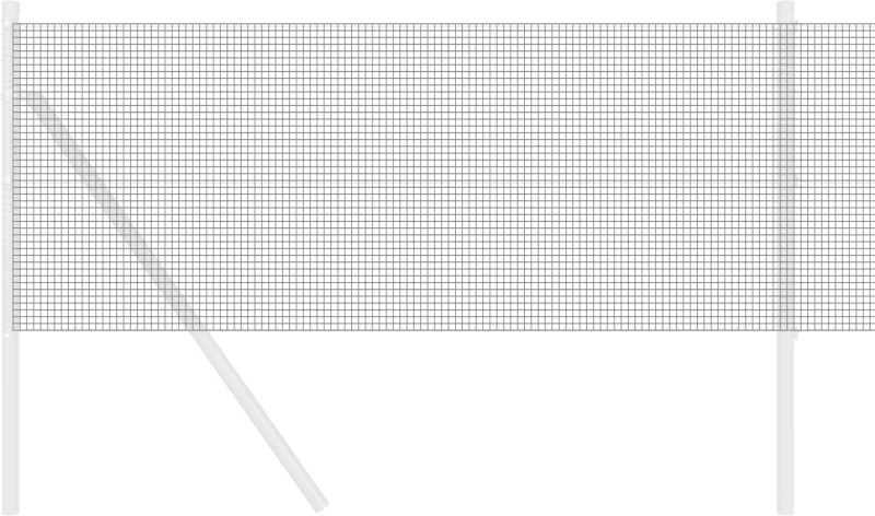 vidaXL Γκρι Συρματόπλεγμα 0.5x50 μ