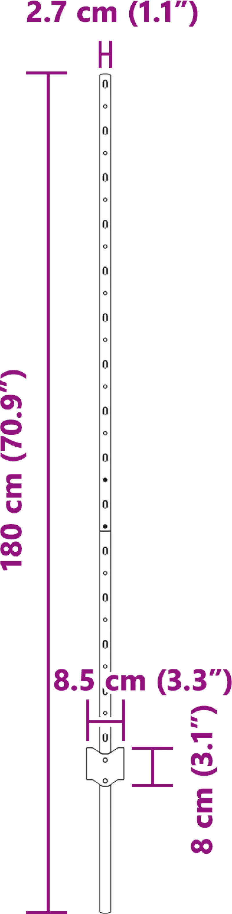 vidaXL Στύλοι Περίφραξης 22 τεμάχια U-Channel 140 εκ. Γαλβανισμένος Χάλυβας