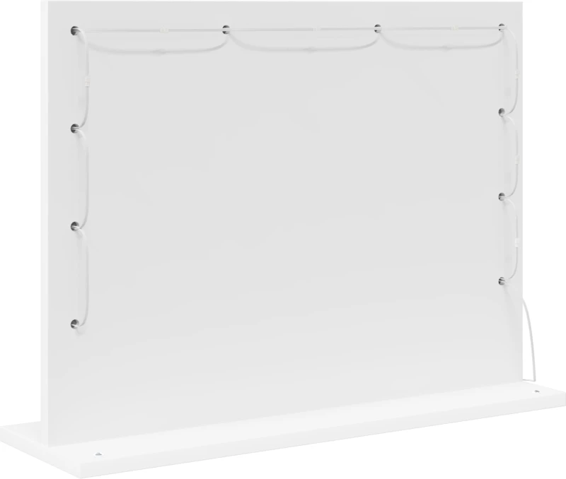 vidaXL Καθρέφτης Vanity με LED φώτα Λευκό 60x45x18 εκ.