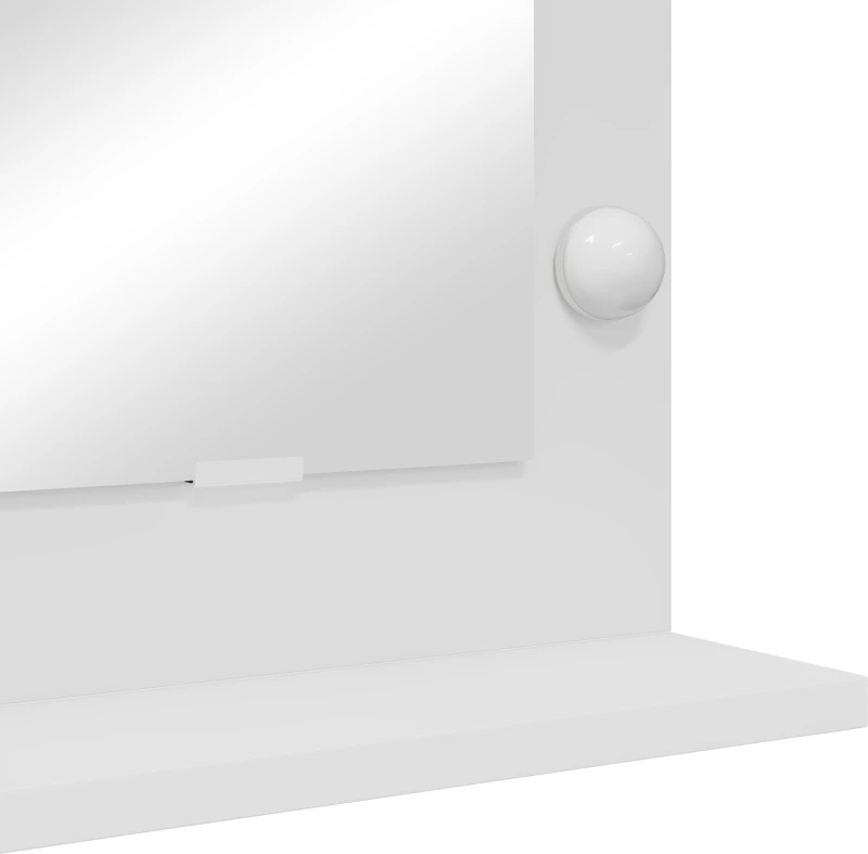 vidaXL Καθρέφτης Vanity με LED φώτα Λευκό 60x45x18 εκ.