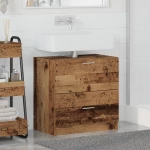vidaXL Ντουλάπι νεροχύτη Παλιό Ξύλο 59x37x59 εκ Μηχανικά Ξύλο