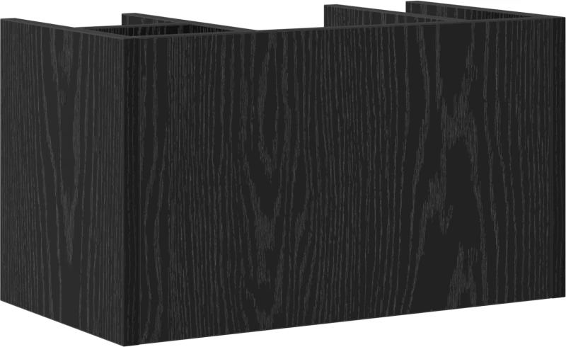 vidaXL Οργανωτής Γραφείου Μαύρης Δρυός 44.5x24x25 εκ. Ξυλεία