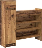 vidaXL Ντουλάπι παπουτσιών Παλιό Ξύλο 100.5x28x100 εκ. Μηχανικά Ξύλο