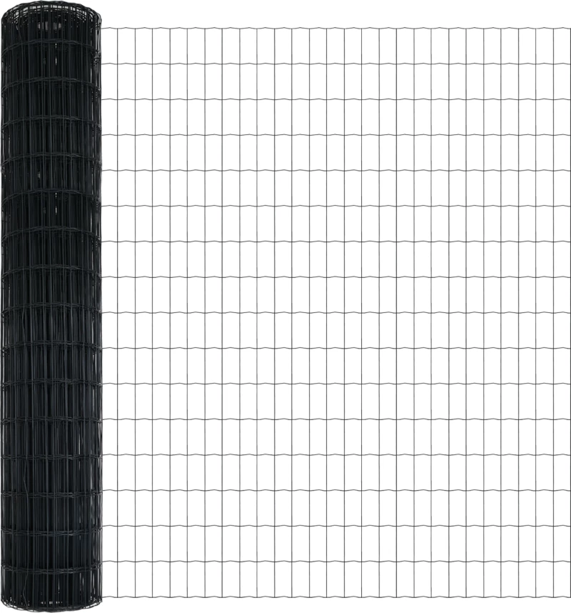 vidaXL Γκρι Φράκτης Euro 1,6x10 μ Σ钢
