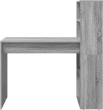 vidaXL Γραφείο με Αποθήκευση Γκρι Σονόμα 113x54x120 εκ. Επεξεργασμένο Ξύλο