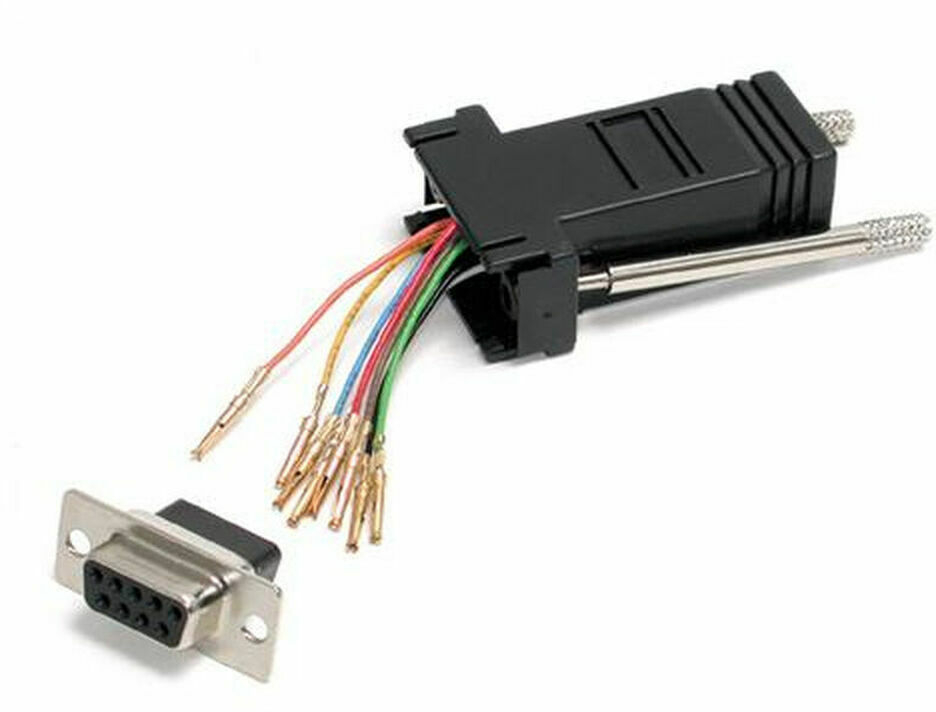 Μετασχηματιστή RJ45 DB-9 Startech GC98FF Μαύρο