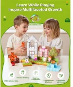 VEVOR Magnetic Blocks 150 PCS Forest Castle Set STEM Montessori Sensory Toys