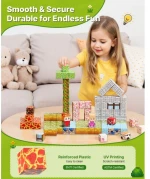 VEVOR Magnetic Blocks 150 PCS Forest Castle Set STEM Montessori Sensory Toys