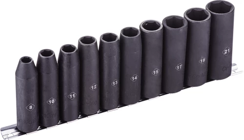 BORMANN Pro BHT7704 Σετ Καρυδάκια Aέρος Μακρυά 1/2'' , 8,10,11,1213,14,15,17,19,21mm