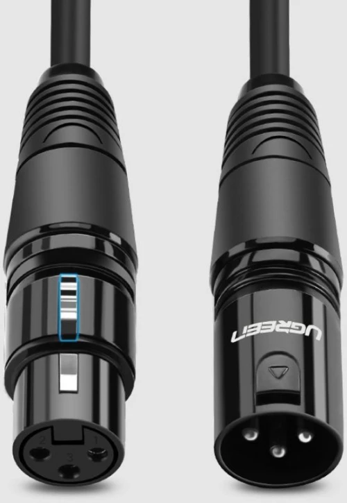 Ugreen Cable XLR female / XLR male - XLR female Μαύρο 1m (AV130) (UGRAV130)