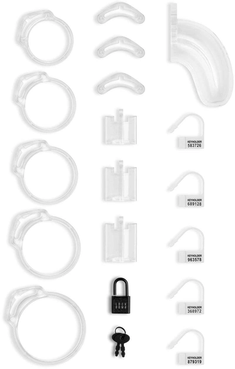 Chastity Cage Clear Large | Lockdown