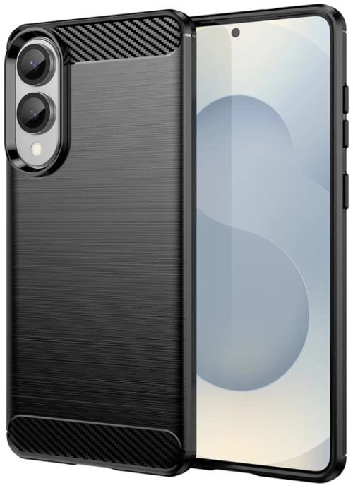 POWERTECH Θήκη Carbon MOB-2009 για Samsung S25 Edge, μαύρη