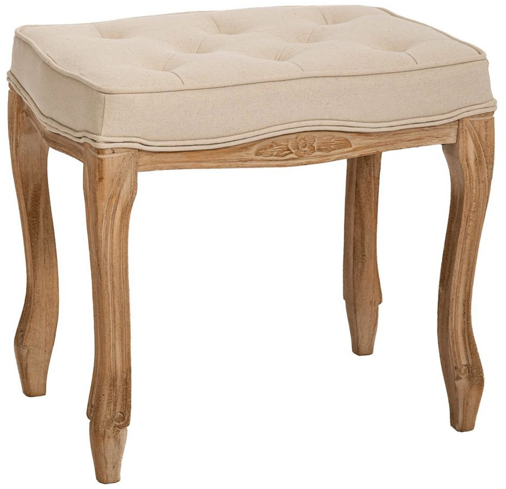 Σκαμπώ Σαλονιού 89088 50x36x47cm Natural-Beige