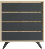 Συρταριέρα Suvera 811MDD3437 70x40x86cm Oak-Anthracite