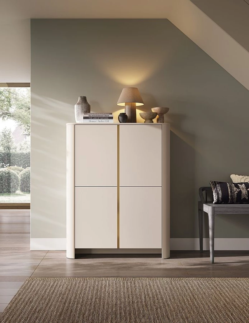 Μπουφές Bari Λευκό Kazmir  103x132x39cm