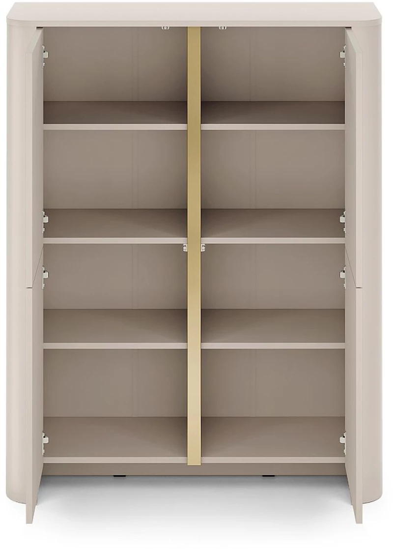 Μπουφές Bari Λευκό Kazmir  103x132x39cm
