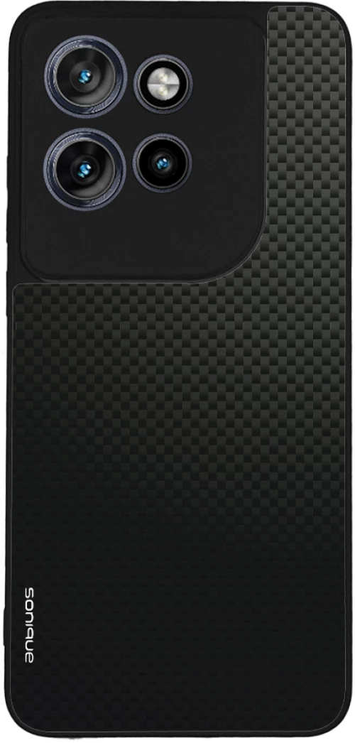 Θήκη Sonique Carbon Series για Motorola Edge 50 Neo 5G Μαύρο 01