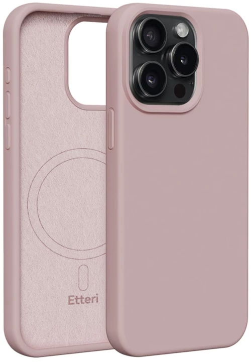 Etteri Silicone Mag case for iPhone 12 / 12 Pro 6,1" light pink