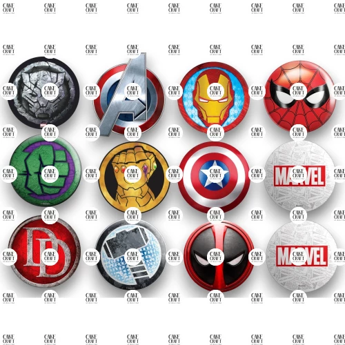 Βρώσιμα σχέδια Avengers- 12τμχ