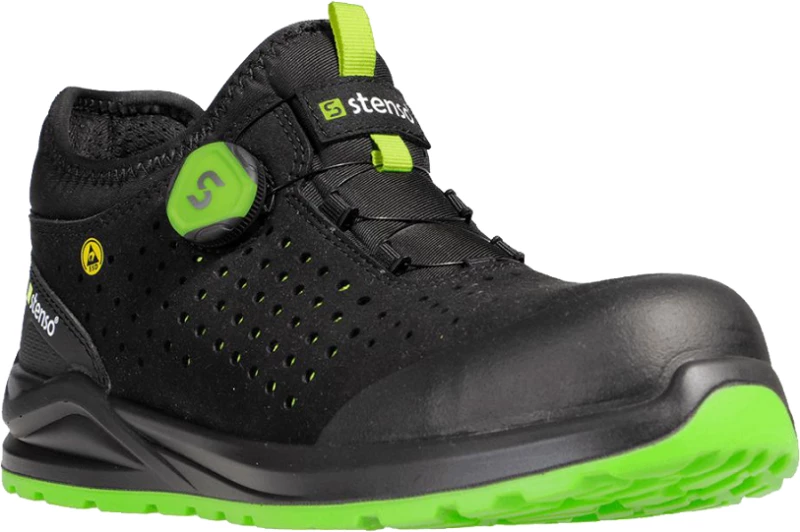 Παπούτσι Ασφαλείας Χωρίς Μέταλλο - Jett S1PS ESD Black Green