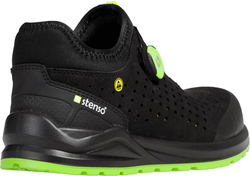Παπούτσι Ασφαλείας Χωρίς Μέταλλο - Jett S1PS ESD Black Green