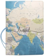 Passport & Credit Card Case Θήκη Καρτών και Διαβατηρίου -Travel Map ΟΕΜ