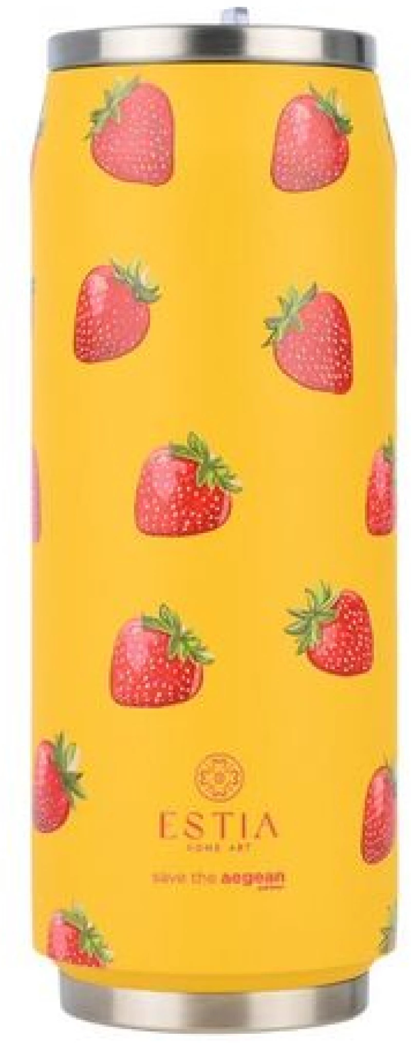 Estia Θερμός Travel Cup Save The Aegean 500ml Berry Bright 01-31190