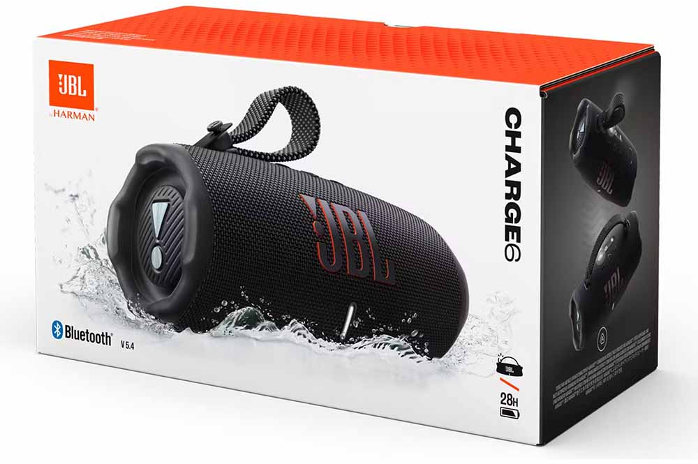 JBL Charge 6 Wireless Bluetooth Speaker Black