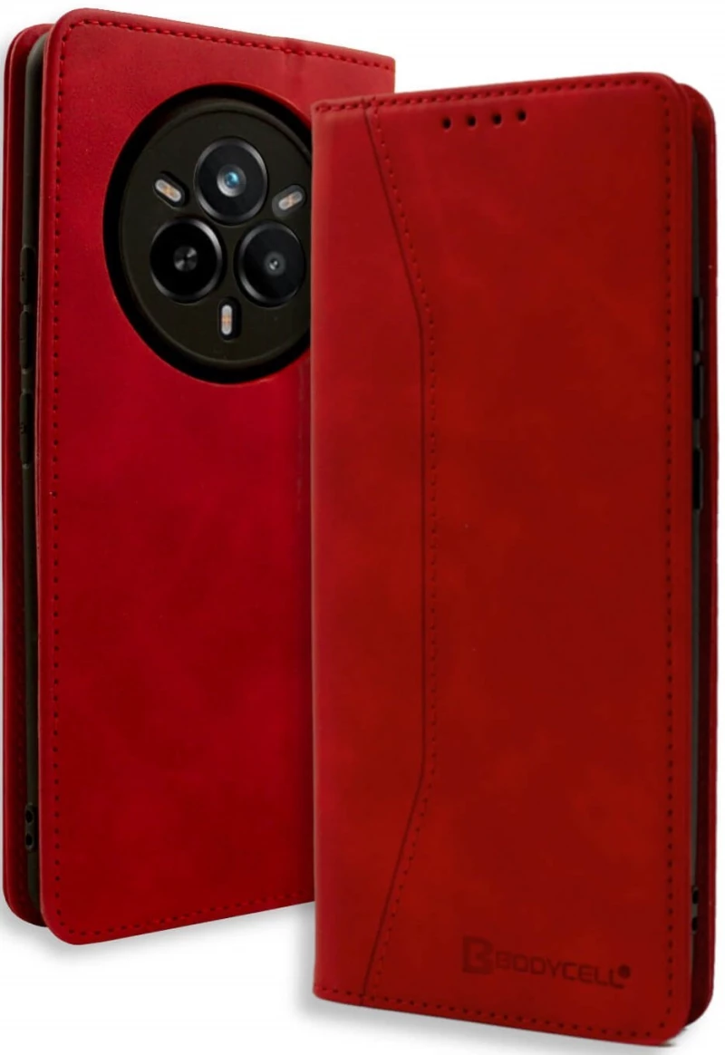 Θήκη Realme 14 Pro Plus Bodycell Book Case Πορτοφόλι - Red (5206015080425)