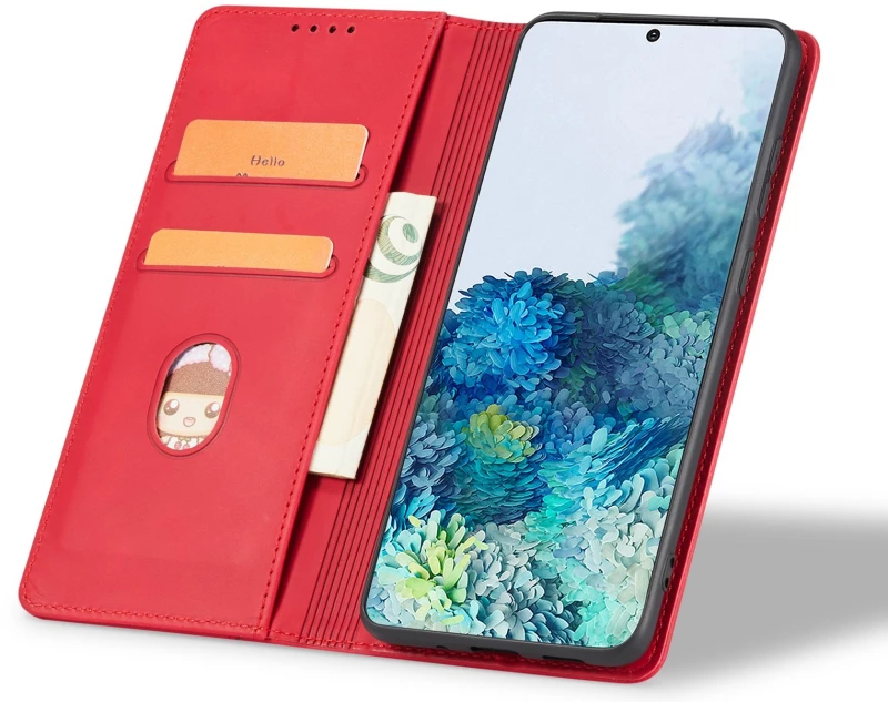 Θήκη Xiaomi Redmi Note 14 5G Bodycell Book Case Πορτοφόλι - Red (5206015080661)