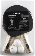 STIGA SWAY ΣΕΤ 2 ΡΑΚΕΤΕΣ ΠΙΝΓΚ-ΠΟΝΓΚ ΚΑΙ 3 ΜΠΑΛΕΣ (#1210-5518-01)