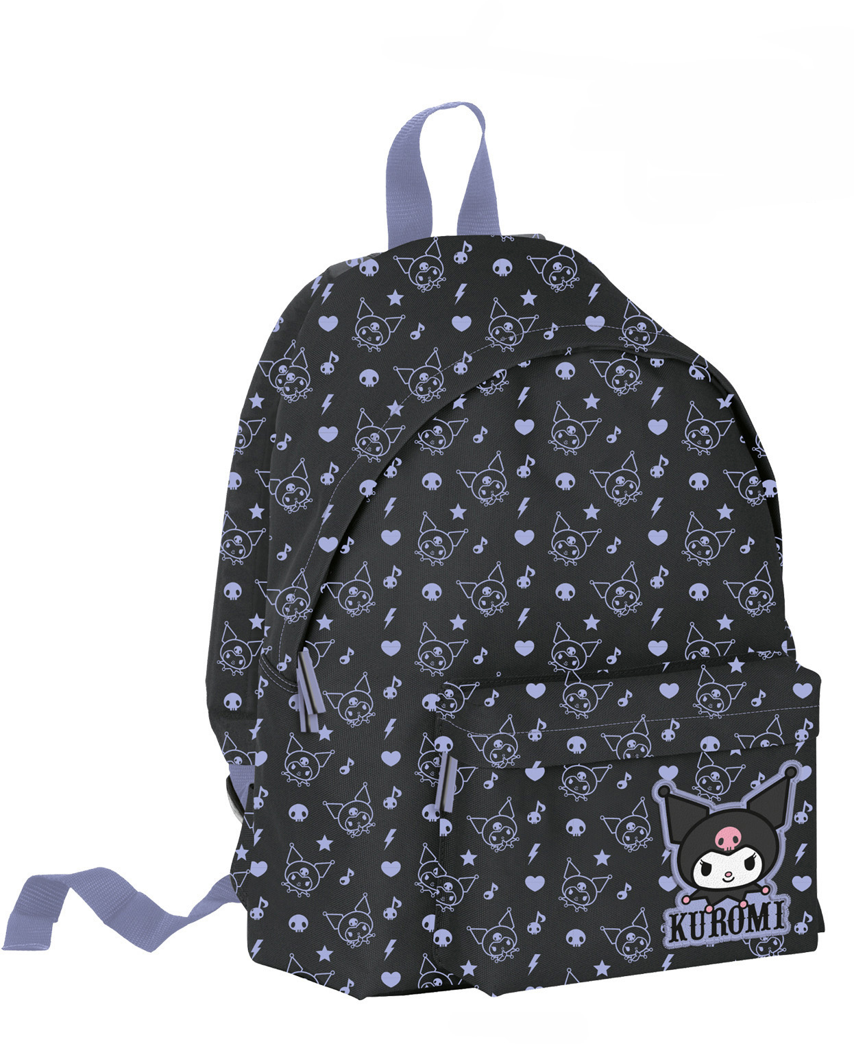 ΣΑΚΙΔΙΟ ΣΤΡΟΓΓΥΛΟ ΜΑΥΡΟ PATTERN KUROMI (#252235)