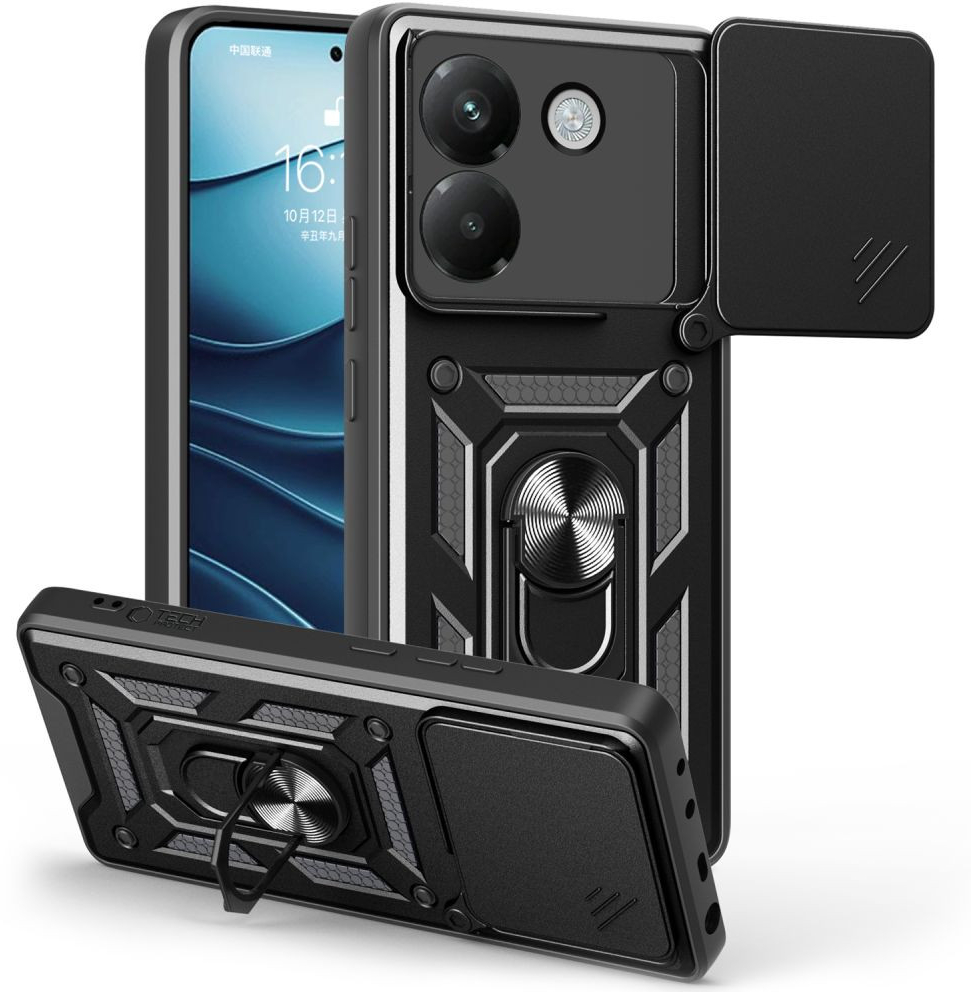Tech-Protect Camshield Pro Θήκη Πλάτης για Xiaomi Poco M7 Pro 5G - Μαύρο