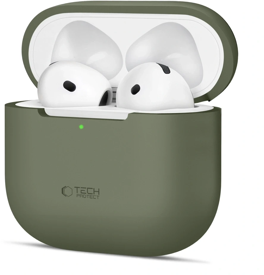 Tech-Protect Silicone Θήκη Σιλικόνης για Apple AirPods 4 - Πράσινο