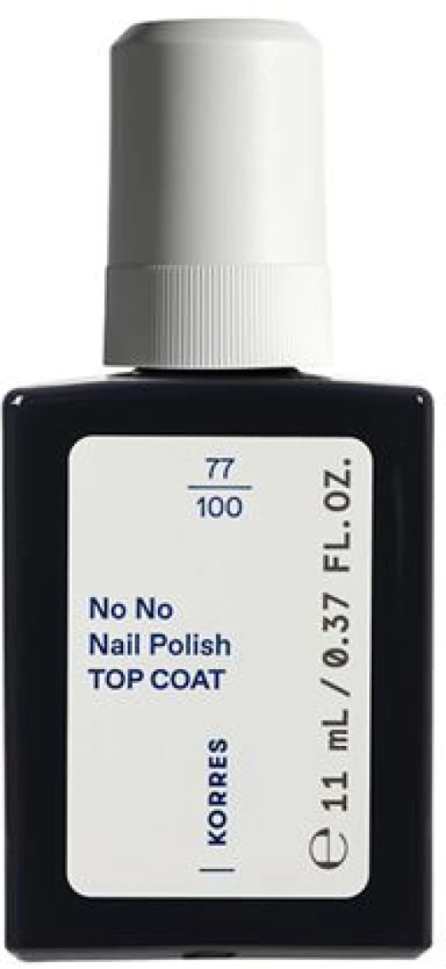 Korres No No Nail Polish Top Coat για Απλά Βερνίκια 11ml