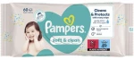 Pampers Soft & Clean Μωρομάντηλα χωρίς Οινόπνευμα & Parabens 60τμχ