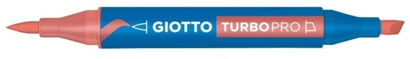 Μαρκαδόροι Giotto Διπλής Μύτης Turbopro 44 Salmon