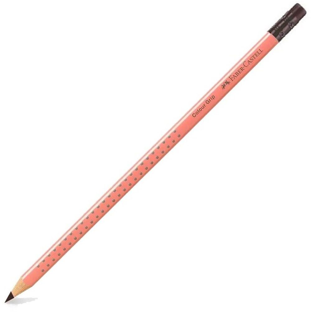 Μολύβι Faber-Castel Grip Κοραλί Με Γόμα OF100-180-445
