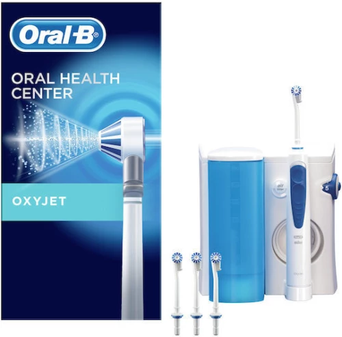 ORAL B Oxyjet Oral Health Συσκευή Καταιονισμού Εκτόξευσης Νερού Για Επαγγελματικό Καθαρισμό & Προστασία Των Ούλων 1 Τεμάχιο