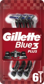GILLETTE Blue3 Plus Red Disposable Razors Ανδρικά Ξυραφάκια Με 3 Λεπίδες 6 Τεμάχια