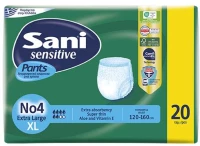 SANI Sensitive Pants Ελαστικό Εσώρουχο Ακράτειας Νo4 XL 20 Τεμάχια