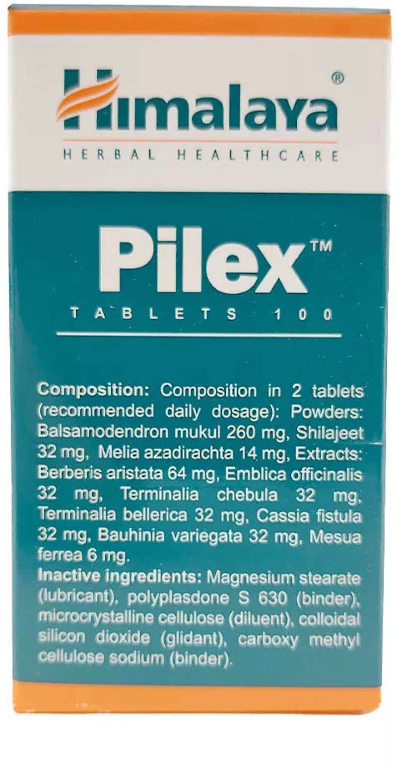 Himalaya Wellness Pilex, 100 ταμπλέτες