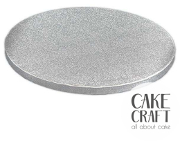 Δίσκος Τούρτας στρογγυλός Ασημένιος Πάχος 13mm. Διαμ.(16'')40,6εκ.