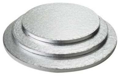 Δίσκος Τούρτας στρογγυλός Ασημένιος Πάχος 13mm. Διαμ.(16'')40,6εκ.