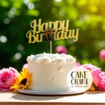 Cake Topper Χάρτινο Χρυσό One